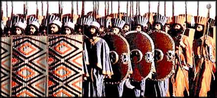 Reconstruction of Persian Infantry formation