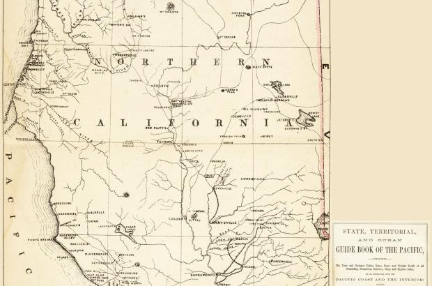 1866 Northern California Map