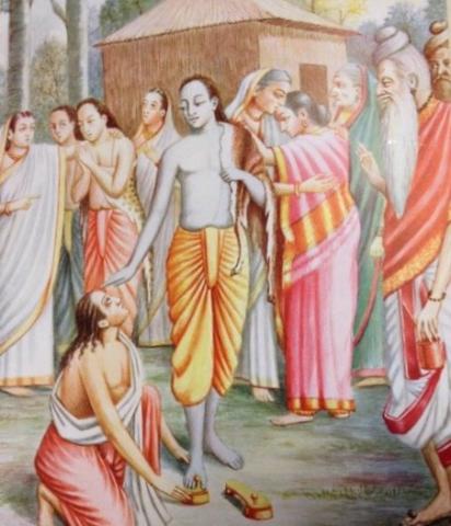 Bharata Asks for Rama's Footwear