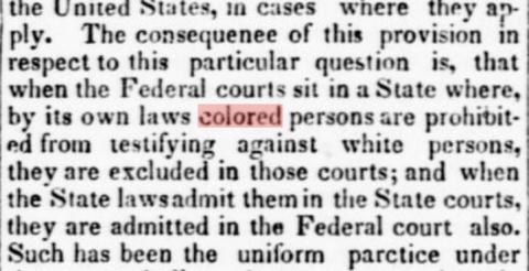 "Colored" used in newspaper article