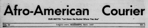 Afro-American Courier Masthead