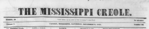 Mississippi Creole Masthead