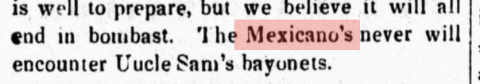Mexicano in Newspaper