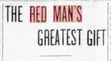 "Red Mam" in Newspaper