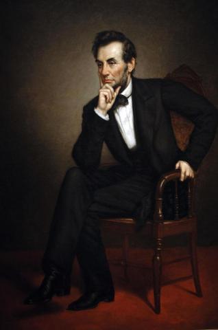 Portrait of Abraham Lincoln by George Peter Alexander Healy (1869). 