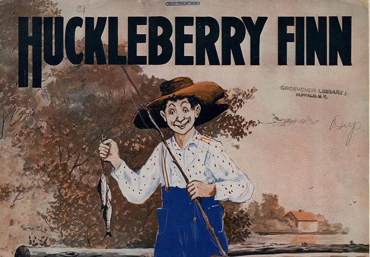Depiction of Huckleberry Finn on 1917 sheet music cover.
