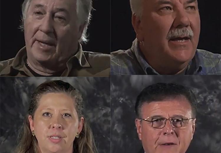 Four participants of the Vietnam Veterans Oral History Project