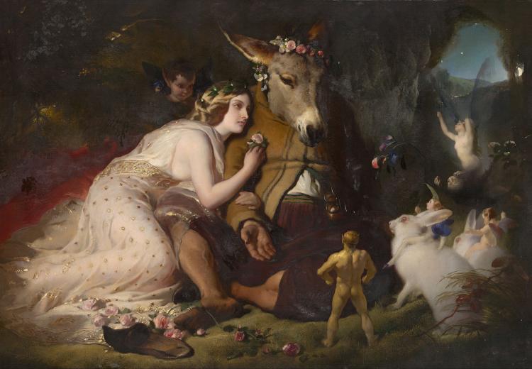 Edwin Landseer, Scene from A Midsummer Night's Dream. Titania and Bottom (1848)