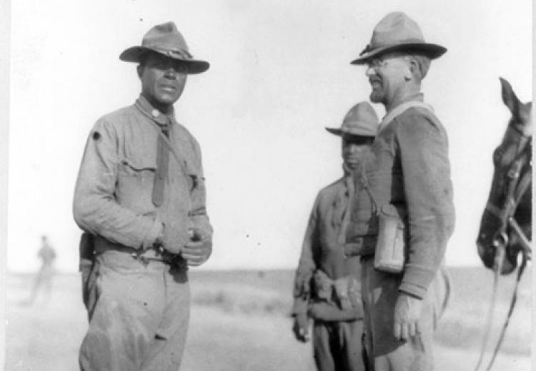 24th Infantry Reg. (Negro) in Mexico, 1916: Major Charles Young and Capt. John R. Barber.
