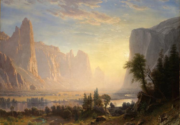 Albert Bierstadt, Looking Down Yosemite Valley, 1865