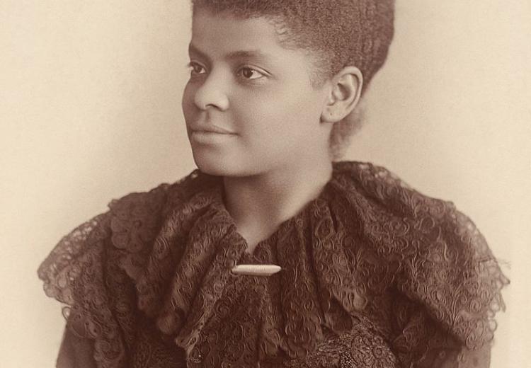 Ida B. Wells Barnett, in a photograph by Mary Garrity (c. 1893).