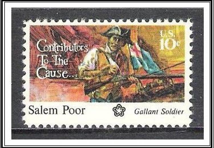 U.S. stamp for Salem Poor (1747-1802).