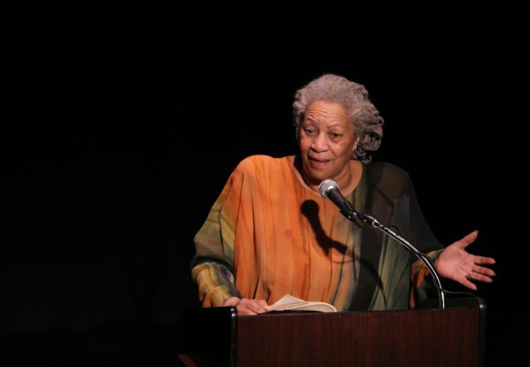 Toni Morrison speaking at The Town Hall, New York City, February 26, 2008