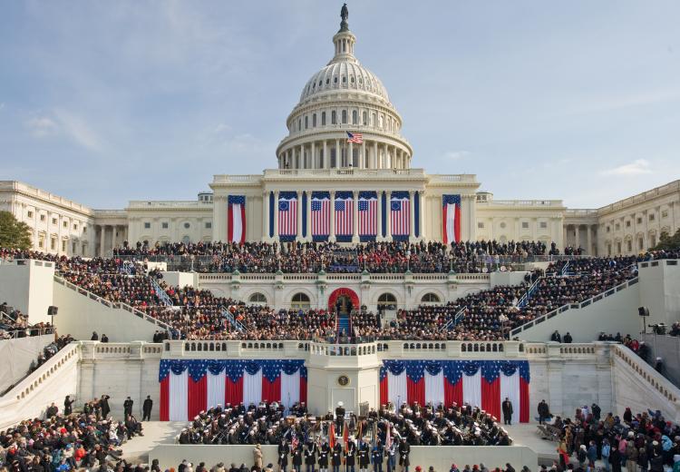 Presidential Inauguration on the West Front of the U.S. Capitol Building.