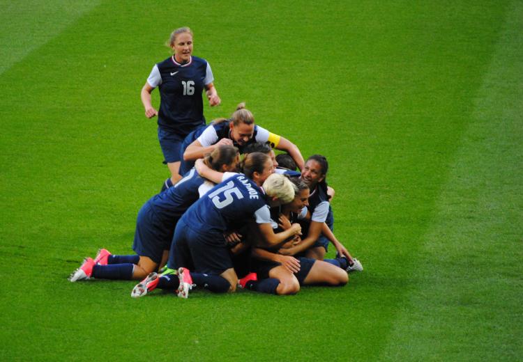 In 2012, the U.S. Women's National Soccer Team beat Japan to win the Olympic gold medal.