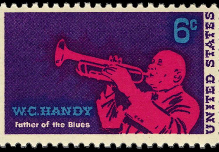 U.S. postage stamp honoring W. C. Handy issued on May 17, 1969.