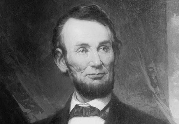 Abraham Lincoln painting by G.H. Story, 1917.