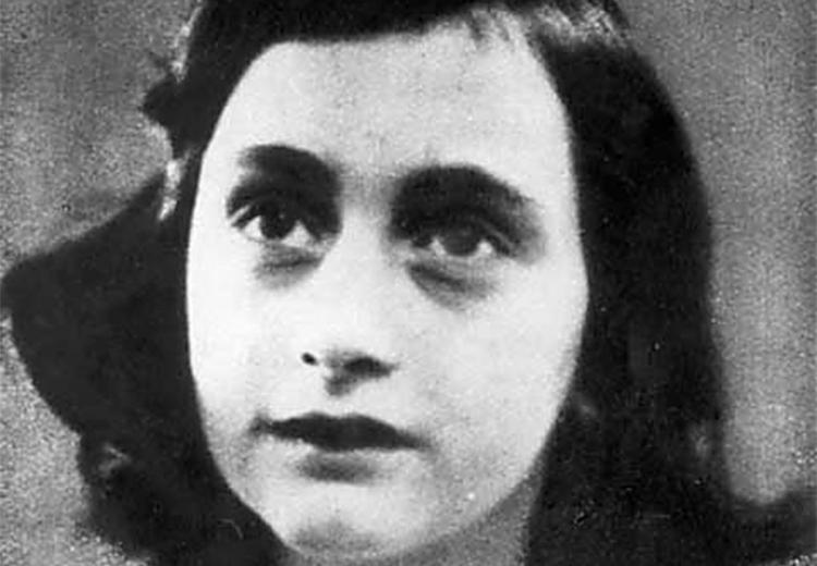 Portrait of Anne Frank, age 13.