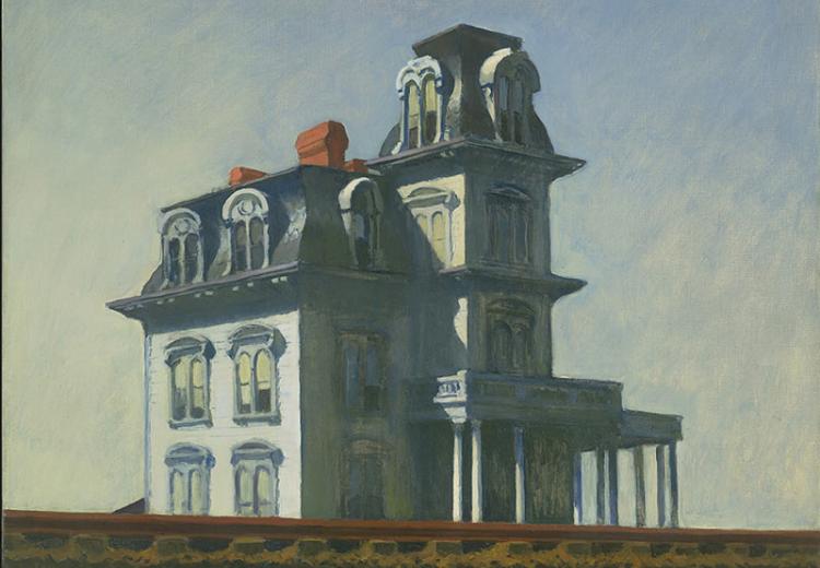 Edward Hopper (1882–1967), House by the Railroad, 1925. Oil on canvas, 24 x 29 in. (61 x 73.7 cm.). The Museum of Modern Art, New York.