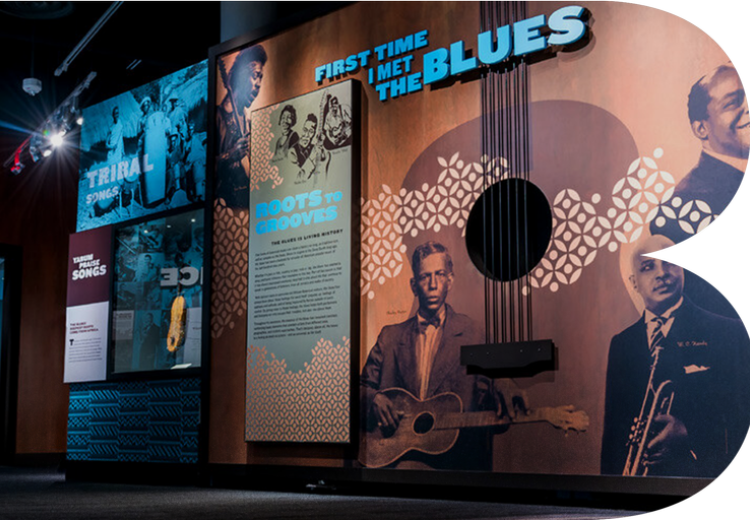 Display at National Blues Museum
