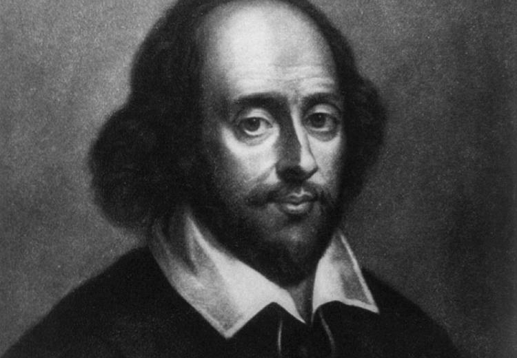 William Shakespeare (1564-1616), one of the world's most prolific writers of poems and sonnets.