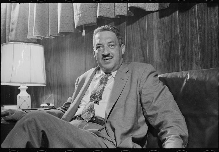 Thurgood Marshall, photographed by Thomas J. O'Halloran, 1957.