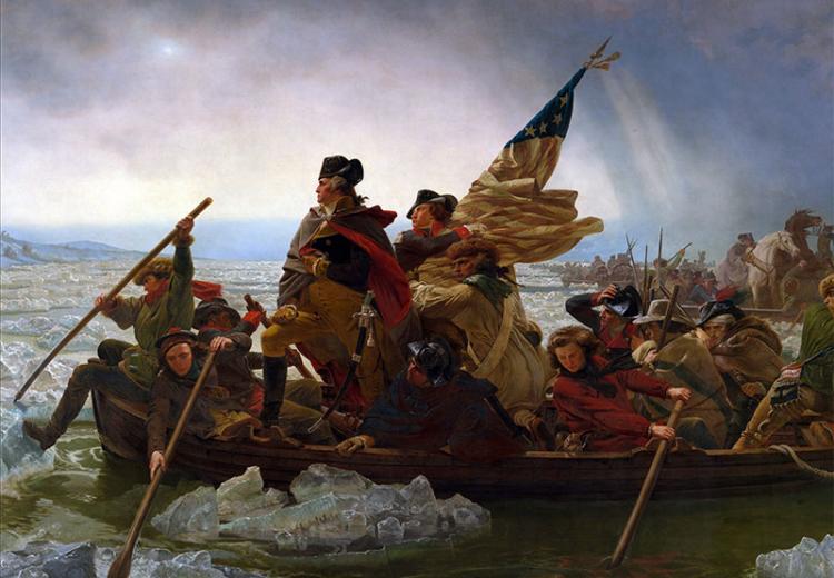 Washington Crossing the Delaware by Emanuel Leutze (battle of Trenton).